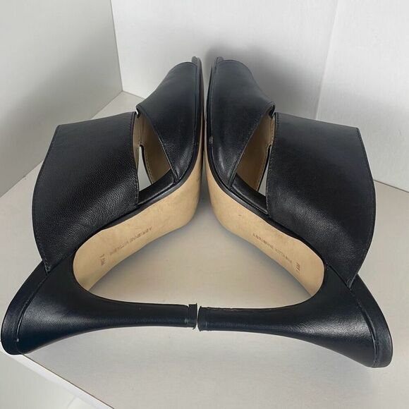 Adrienne Vittadini Black Open-Toe Sandals - Picture 9 of 10